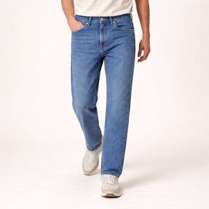 Levi's 516 Straight Fit Jeans Mens Medium Wash Classic Denim 100% Cotton